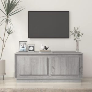Sofabord 102x50x44 cm konstrueret træ grå sonoma-eg