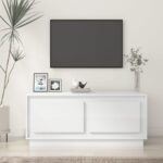 Sofabord 102x50x44 cm konstrueret træ hvid højglans - Kategori: 4 Sofabord 102x50x44 cm konstrueret træ hvid højglans