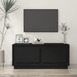 Sofabord 102x50x44 cm konstrueret træ sort - Kategori: 4 Sofabord 102x50x44 cm konstrueret træ sort