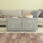 Sofabord 102x50x45 cm konstrueret træ betongrå - Kategori: 4 Sofabord 102x50x45 cm konstrueret træ betongrå