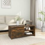 Sofabord 102x50x45 cm konstrueret træ røget egetræsfarve - Kategori: 4 Sofabord 102x50x45 cm konstrueret træ røget egetræsfarve
