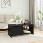 Sofabord 102x50x45 cm konstrueret træ sort - Kategori: 4 Sofabord 102x50x45 cm konstrueret træ sort