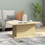 Sofabord 102×55,5×40 cm spånplade sonoma-eg - Kategori: 4 Sofabord 102x55,5x40 cm spånplade sonoma-eg