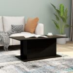 Sofabord 102×55,5×40 cm spånplade sort - Kategori: 4 Sofabord 102x55,5x40 cm spånplade sort