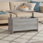Sofabord 102×55,5×52,5 cm konstrueret træ grå sonoma-eg - Kategori: 4 Sofabord 102x55,5x52,5 cm konstrueret træ grå sonoma-eg