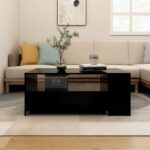 Sofabord 102x55x42 cm konstrueret træ sort - Kategori: 4 Sofabord 102x55x42 cm konstrueret træ sort