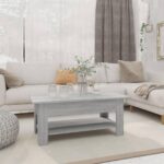 Sofabord 102x55x42 cm spånplade grå sonoma-eg - Kategori: 4 Sofabord 102x55x42 cm spånplade grå sonoma-eg