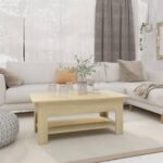 Sofabord 102x55x42 cm spånplade sonoma-eg - Kategori: 4 Sofabord 102x55x42 cm spånplade sonoma-eg