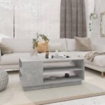 Sofabord 102x55x43 cm spånplade betongrå - Kategori: 4 Sofabord 102x55x43 cm spånplade betongrå