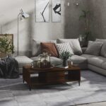 Sofabord 103,5x60x35 cm spånplade brun egetræsfarve - Kategori: 4 Sofabord 103,5x60x35 cm spånplade brun egetræsfarve