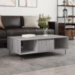 Sofabord 104x60x35 cm konstrueret træ grå sonoma-eg - Kategori: 4 Sofabord 104x60x35 cm konstrueret træ grå sonoma-eg