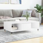 Sofabord 104x60x35 cm konstrueret træ hvid - Kategori: 4 Sofabord 104x60x35 cm konstrueret træ hvid