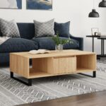 Sofabord 104x60x35 cm konstrueret træ sonoma-eg - Kategori: 4 Sofabord 104x60x35 cm konstrueret træ sonoma-eg