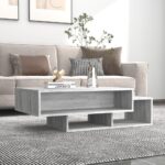 Sofabord 105x55x32 cm konstrueret træ grå sonoma-eg - Kategori: 4 Sofabord 105x55x32 cm konstrueret træ grå sonoma-eg