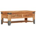 Sofabord 110 x 52 x 45 cm massivt akacietræ - Kategori: 4 Sofabord 110 x 52 x 45 cm massivt akacietræ