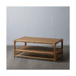 Sofabord 110 x 64 x 45 cm Rattan