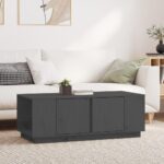 Sofabord 110x50x40 cm massivt fyrretræ grå - Kategori: 4 Sofabord 110x50x40 cm massivt fyrretræ grå