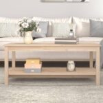 Sofabord 110x55x45 cm massivt fyrretræ - Kategori: 4 Sofabord 110x55x45 cm massivt fyrretræ