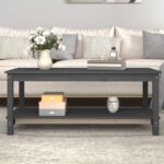 Sofabord 110x55x45 cm massivt fyrretræ grå - Kategori: 4 Sofabord 110x55x45 cm massivt fyrretræ grå