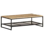 Sofabord 110x60x35 cm massivt genbrugstræ - Kategori: 4 Sofabord 110x60x35 cm massivt genbrugstræ