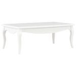 Sofabord 110x60x40 cm massivt fyrretræ hvid - Kategori: 4 Sofabord 110x60x40 cm massivt fyrretræ hvid