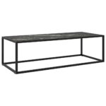 Sofabord 120x50x35 cm marmorglas sort - Kategori: 4 Sofabord 120x50x35 cm marmorglas sort