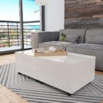 Sofabord 120x60x35 cm hvid højglans - Kategori: 4 Sofabord 120x60x35 cm hvid højglans