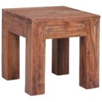 Sofabord 30x30x30 cm massiv genbrugstræ - Kategori: 4 Sofabord 30x30x30 cm massiv genbrugstræ