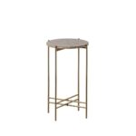 Sofabord 32 x 32 x 54,5 cm Brun Marmor Jern - Kategori: 4 Sofabord 32 x 32 x 54,5 cm Brun Marmor Jern