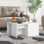 Sofabord 4 stk. 33x33x33 cm konstrueret træ hvid - Kategori: 4 Sofabord 4 stk. 33x33x33 cm konstrueret træ hvid
