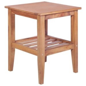 Sofabord 40 x 40 x 50 cm firkantet massivt teaktræ