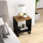 Sofabord 40x31x46 cm massivt mangotræ og konstrueret træ - Kategori: 4 Sofabord 40x31x46 cm massivt mangotræ og konstrueret træ