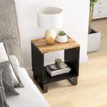 Sofabord 40x31x46 cm massivt mangotræ og konstrueret træ - Kategori: 4 Sofabord 40x31x46 cm massivt mangotræ og konstrueret træ