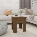 Sofabord 40x40x42 cm spånplade brun egetræsfarve - Kategori: 4 Sofabord 40x40x42 cm spånplade brun egetræsfarve