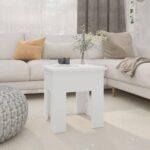 Sofabord 40x40x42 cm spånplade hvid - Kategori: 4 Sofabord 40x40x42 cm spånplade hvid