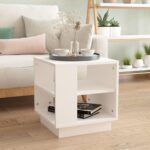 Sofabord 40x40x43 cm konstrueret træ hvid - Kategori: 4 Sofabord 40x40x43 cm konstrueret træ hvid