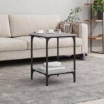Sofabord 40x40x55 cm konstrueret træ grå sonoma-eg - Kategori: 4 Sofabord 40x40x55 cm konstrueret træ grå sonoma-eg
