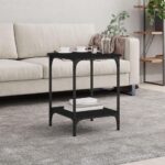 Sofabord 40x40x55 cm konstrueret træ sort - Kategori: 4 Sofabord 40x40x55 cm konstrueret træ sort