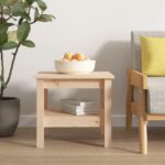 Sofabord 45x45x40 cm massivt fyrretræ - Kategori: 4 Sofabord 45x45x40 cm massivt fyrretræ