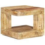 Sofabord 45x45x40 cm massivt mangotræ - Kategori: 4 Sofabord 45x45x40 cm massivt mangotræ