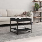 Sofabord 49,5×49,5×45 cm konstrueret træ sort - Kategori: 4 Sofabord 49,5x49,5x45 cm konstrueret træ sort
