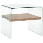 Sofabord 50 x 50 x 45 cm hærdet glas transparent - Kategori: 4 Sofabord 50 x 50 x 45 cm hærdet glas transparent