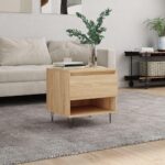 Sofabord 50x46x50 cm konstrueret træ sonoma-eg - Kategori: 4 Sofabord 50x46x50 cm konstrueret træ sonoma-eg