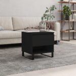Sofabord 50x46x50 cm konstrueret træ sort - Kategori: 4 Sofabord 50x46x50 cm konstrueret træ sort