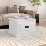 Sofabord 50x50x35 cm konstrueret træ hvid - Kategori: 4 Sofabord 50x50x35 cm konstrueret træ hvid