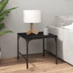 Sofabord 50x50x35 cm konstrueret træ sort - Kategori: 4 Sofabord 50x50x35 cm konstrueret træ sort