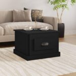 Sofabord 50x50x35 cm konstrueret træ sort - Kategori: 4 Sofabord 50x50x35 cm konstrueret træ sort