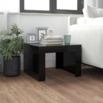 Sofabord 50x50x35 cm spånplade sort - Kategori: 4 Sofabord 50x50x35 cm spånplade sort