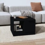 Sofabord 50x50x36 cm konstrueret træ sort - Kategori: 4 Sofabord 50x50x36 cm konstrueret træ sort