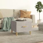 Sofabord 50x50x40 cm konstrueret træ betongrå - Kategori: 4 Sofabord 50x50x40 cm konstrueret træ betongrå